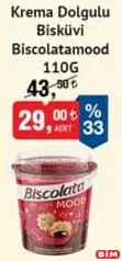BİSCOLATA MOOD KREMA DOLGULU BİSKÜVİ 110 G